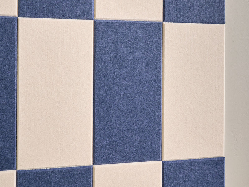 White-Indigo Mosaic Pinnable Acoustic Board
