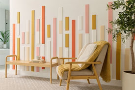 Peach Bamboo Design Acoustic Strips