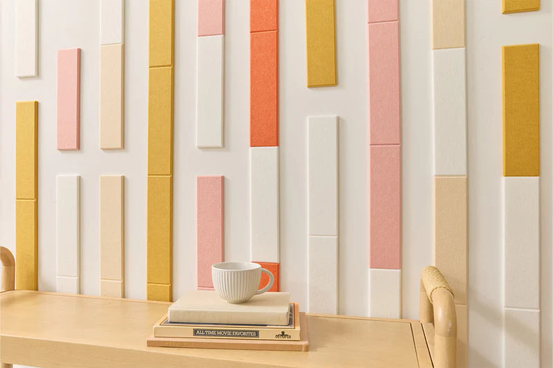 Peach Bamboo Design Acoustic Strips